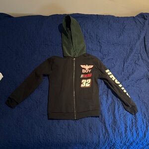 Black and Green Kids Hoodie